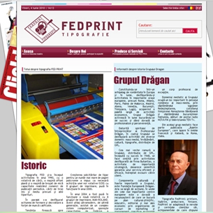 Fedprint - creare site tipografie